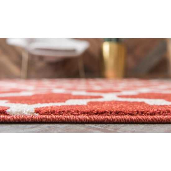 Rug Unique Loom Trellis Terracotta Rectangular 8' 0 x 10' 0