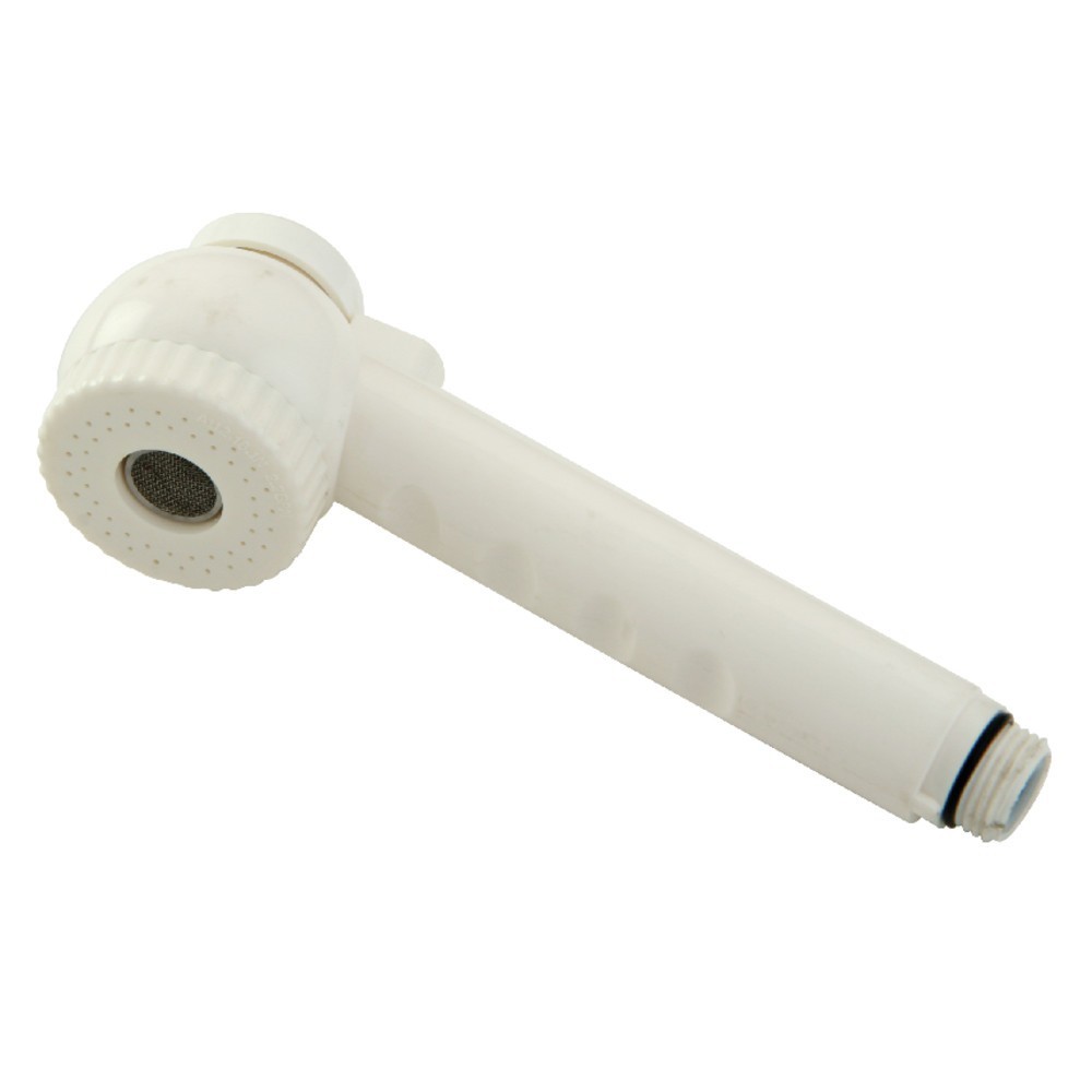 Kingston Brass Hard Button Pull-Out Kitchen Faucet Sprayer, White