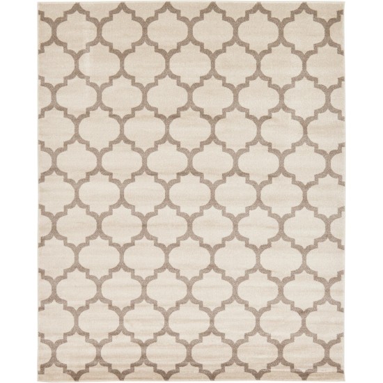 Rug Unique Loom Trellis Beige/Light Brown Rectangular 8' 0 x 10' 0
