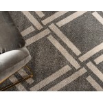 Rug Unique Loom Trellis Gray Rectangular 7' 0 x 10' 0