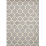 Rug Unique Loom Trellis Light Gray Rectangular 7' 0 x 10' 0