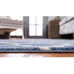 Rug Unique Loom Trellis Blue Rectangular 7' 0 x 10' 0