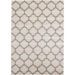 Rug Unique Loom Trellis Beige/Gray Rectangular 7' 0 x 10' 0