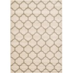 Rug Unique Loom Trellis Beige/Light Brown Rectangular 7' 0 x 10' 0