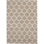Rug Unique Loom Trellis Light Brown Rectangular 7' 0 x 10' 0