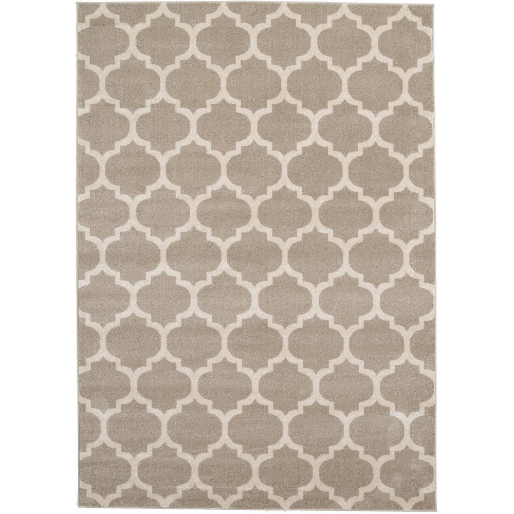 Rug Unique Loom Trellis Light Brown Rectangular 7' 0 x 10' 0 Rug Unique Loom Trellis Light Brown Rectangular 7' 0 x 10' 0