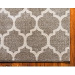 Rug Unique Loom Trellis Light Brown Rectangular 7' 0 x 10' 0