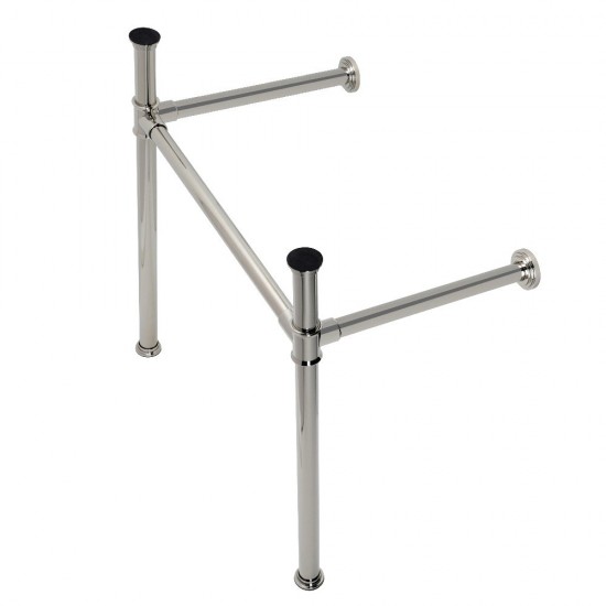 Imperial Stainless Steel Console Sink Leg, Polished Nickel
