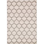 Rug Unique Loom Trellis Beige/Light Brown Rectangular 6' 0 x 9' 0