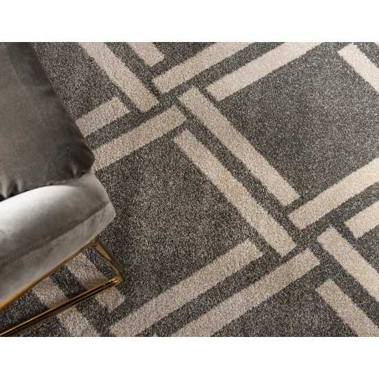 Rug Unique Loom Trellis Gray Rectangular 5' 0 x 8' 0