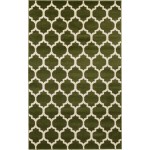 Rug Unique Loom Trellis Dark Green Rectangular 5' 0 x 8' 0