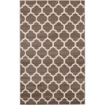 Rug Unique Loom Trellis Brown/Beige Rectangular 5' 0 x 8' 0