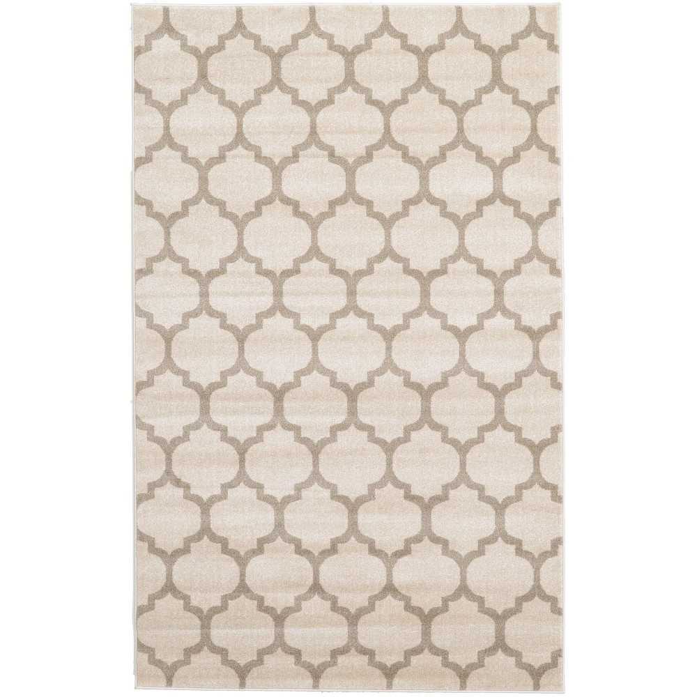 Rug Unique Loom Trellis Beige/Light Brown Rectangular 5' 0 x 8' 0 Rug Unique Loom Trellis Beige/Light Brown Rectangular 5' 0 x 8' 0
