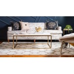 Rug Unique Loom Trellis Beige/Light Brown Rectangular 5' 0 x 8' 0