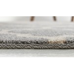 Rug Unique Loom Trellis Light Gray Rectangular 4' 0 x 6' 0