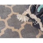 Rug Unique Loom Trellis Light Gray Rectangular 4' 0 x 6' 0