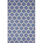 Rug Unique Loom Trellis Blue Rectangular 4' 0 x 6' 0