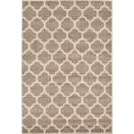 Rug Unique Loom Trellis Light Brown Rectangular 4' 0 x 6' 0