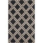 Rug Unique Loom Trellis Black Rectangular 3' 3 x 5' 3