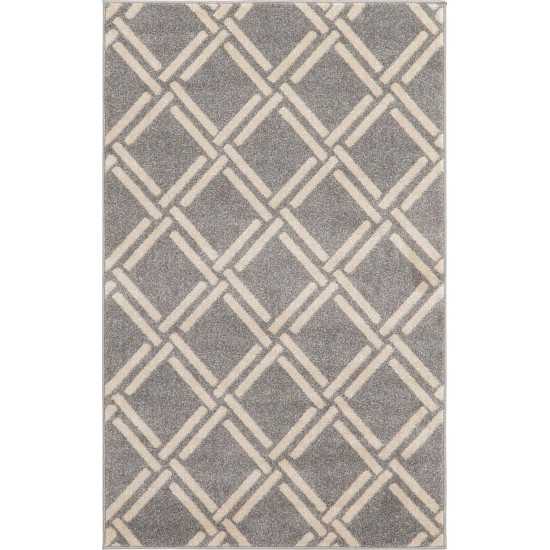 Rug Unique Loom Trellis Gray Rectangular 3' 3 x 5' 3