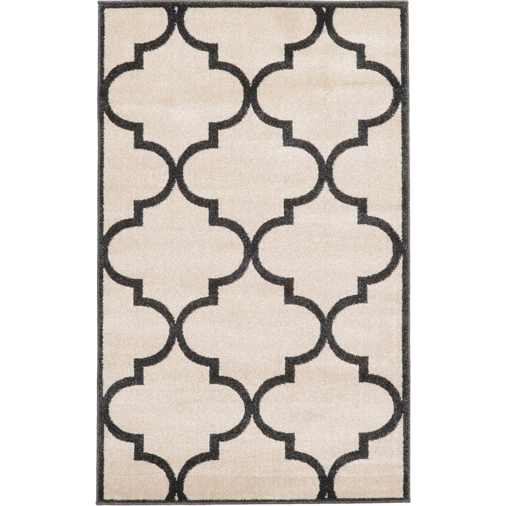 Rug Unique Loom Trellis Beige Rectangular 3' 3 x 5' 3