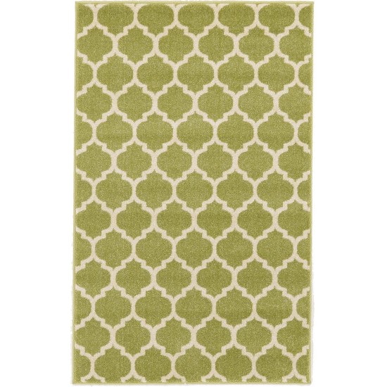 Rug Unique Loom Trellis Green Rectangular 3' 3 x 5' 3