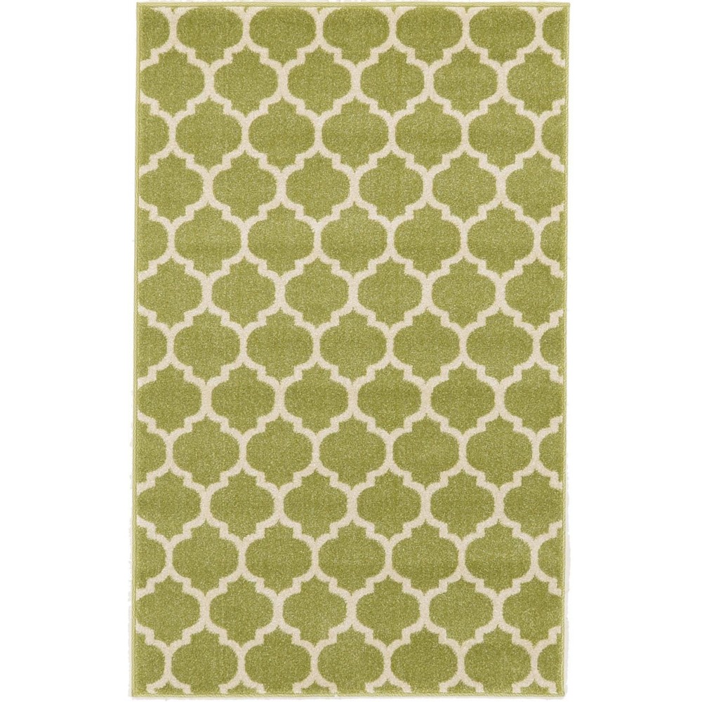 Rug Unique Loom Trellis Green Rectangular 3' 3 x 5' 3