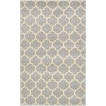 Rug Unique Loom Trellis Light Gray Rectangular 3' 3 x 5' 3