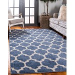 Rug Unique Loom Trellis Blue Rectangular 3' 3 x 5' 3