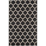 Rug Unique Loom Trellis Black Rectangular 3' 3 x 5' 3