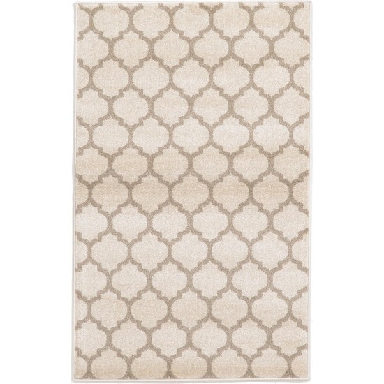 Rug Unique Loom Trellis Beige/Light Brown Rectangular 3' 3 x 5' 3