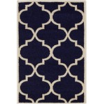 Rug Unique Loom Trellis Navy Blue Rectangular 2' 2 x 3' 0