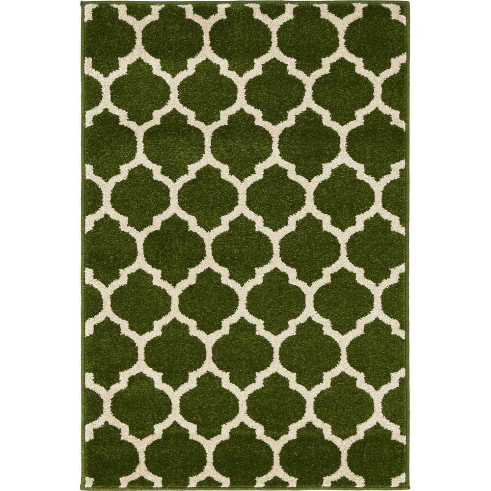 Rug Unique Loom Trellis Dark Green Rectangular 2' 2 x 3' 0