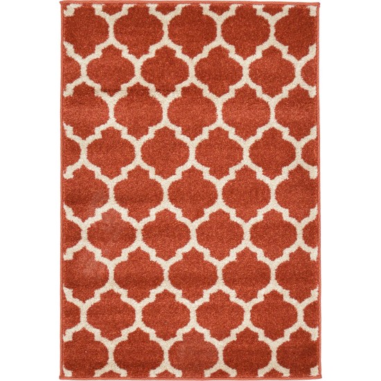 Rug Unique Loom Trellis Terracotta Rectangular 2' 2 x 3' 0