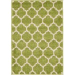 Rug Unique Loom Trellis Green Rectangular 2' 2 x 3' 0