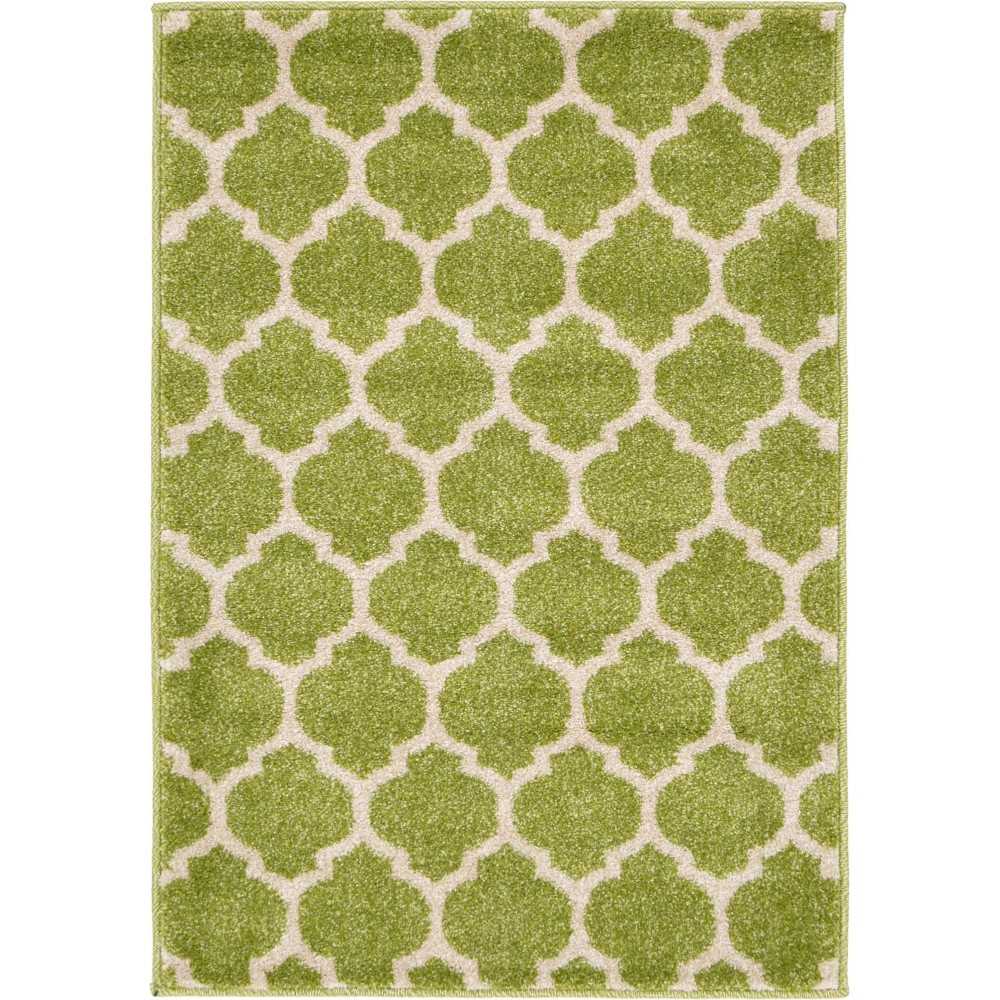 Rug Unique Loom Trellis Green Rectangular 2' 2 x 3' 0