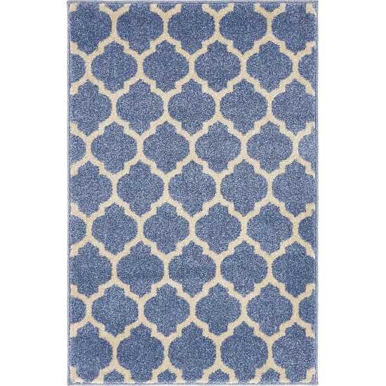 Rug Unique Loom Trellis Blue Rectangular 2' 2 x 3' 0