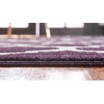 Rug Unique Loom Trellis Dark Purple Rectangular 2' 2 x 3' 0