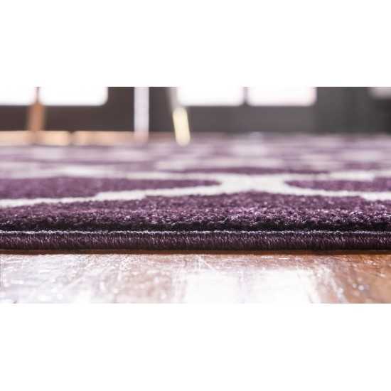 Rug Unique Loom Trellis Dark Purple Rectangular 2' 2 x 3' 0