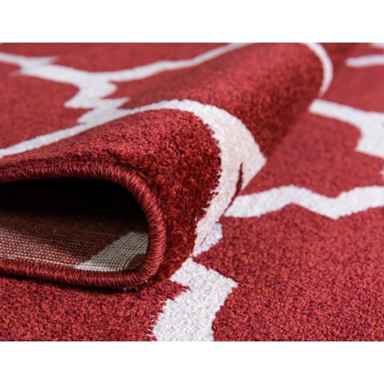 Rug Unique Loom Trellis Red Rectangular 2' 2 x 3' 0