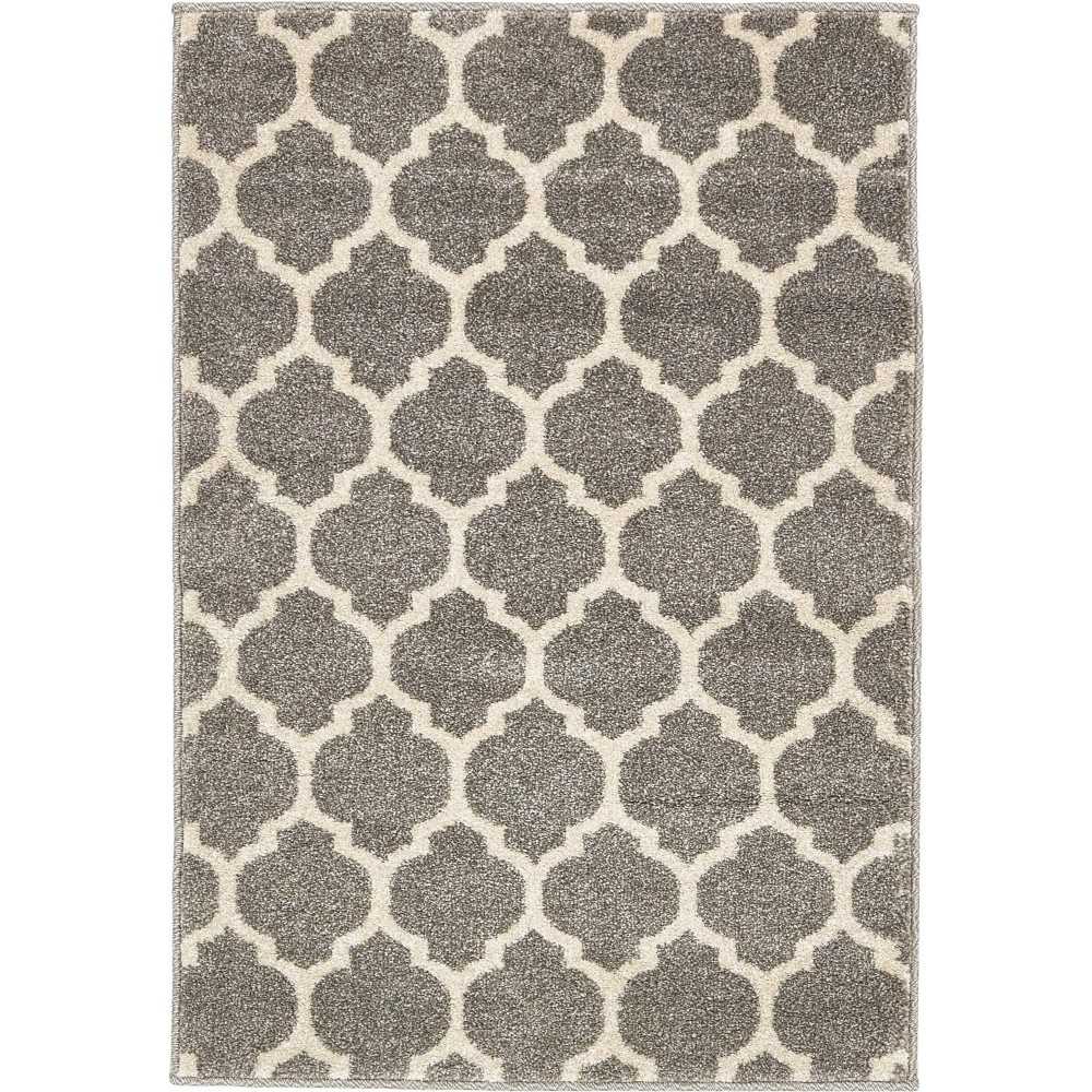 Rug Unique Loom Trellis Gray Rectangular 2' 2 x 3' 0