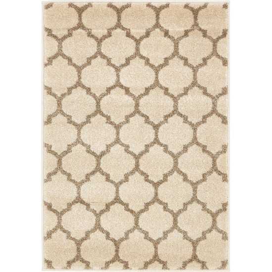 Rug Unique Loom Trellis Beige/Light Brown Rectangular 2' 2 x 3' 0