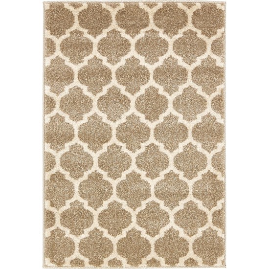 Rug Unique Loom Trellis Light Brown Rectangular 2' 2 x 3' 0