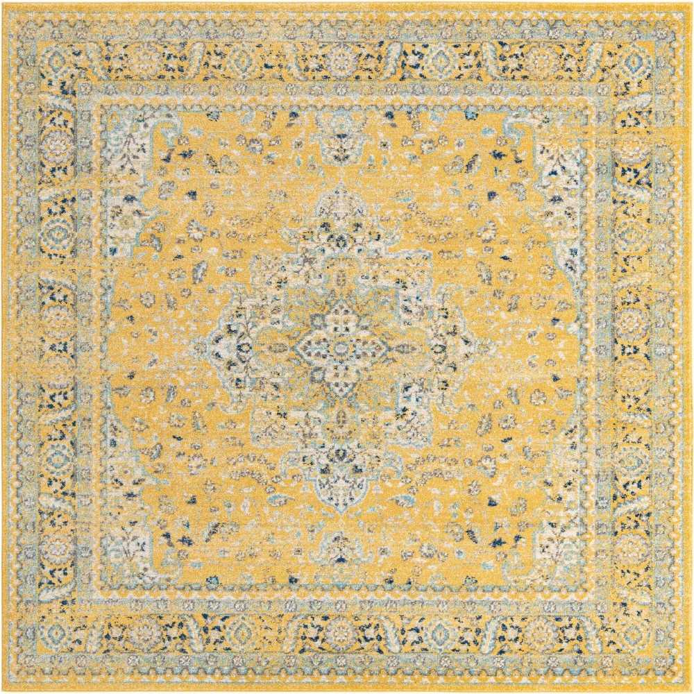 Rug Unique Loom Tradition Yellow Square 8' 4 x 8' 4