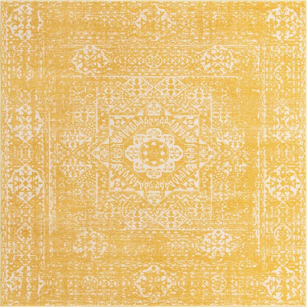 Rug Unique Loom Tradition Yellow Square 8' 4 x 8' 4 Rug Unique Loom Tradition Yellow Square 8' 4 x 8' 4