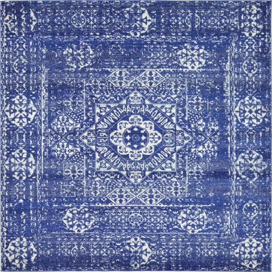 Rug Unique Loom Tradition Royal Blue Square 8' 4 x 8' 4