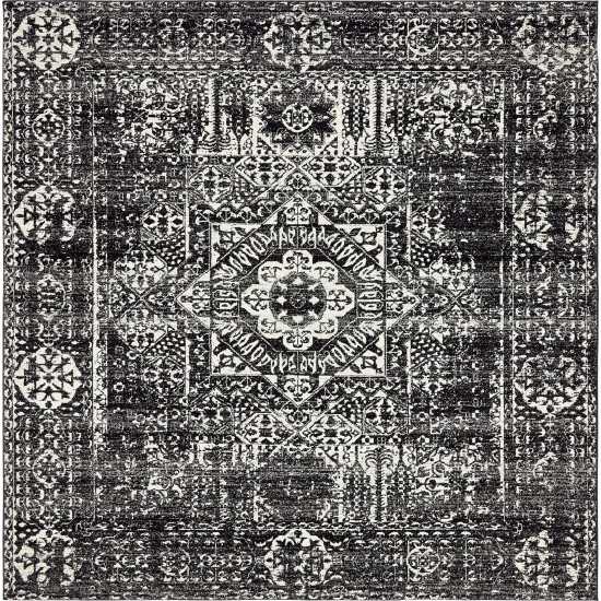 Rug Unique Loom Tradition Black Square 8' 4 x 8' 4