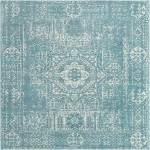 Rug Unique Loom Tradition Light Blue Square 8' 4 x 8' 4