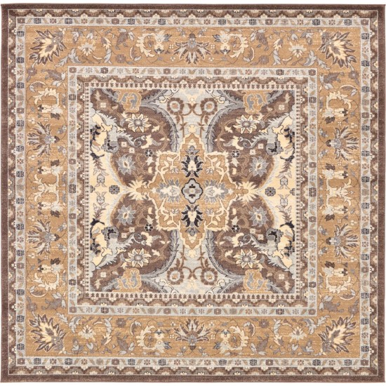 Rug Unique Loom Tradition Brown Square 8' 4 x 8' 4