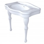 Imperial 32-Inch Basin Console Sink with 1 Faucet Hole, White